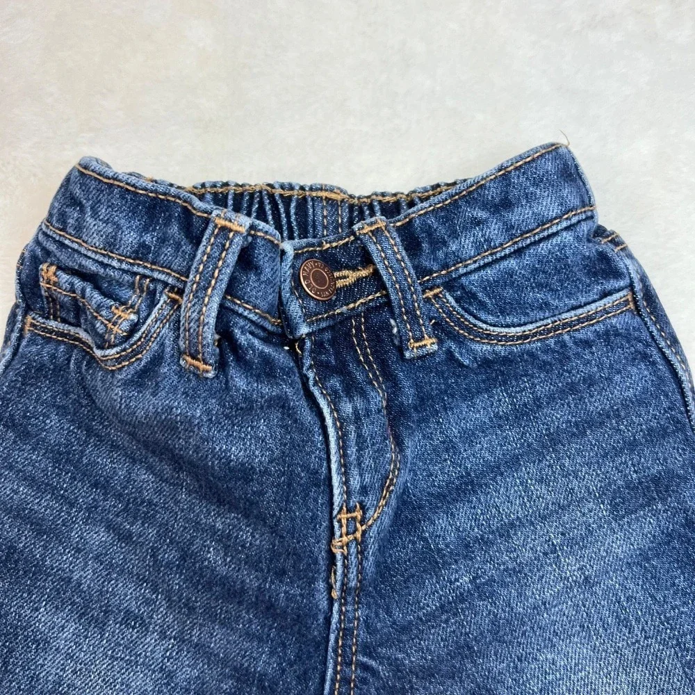 Old Navy Denim Jeans Elastic Waist Dark Wash Toddler‎ Pants 6-12 Months